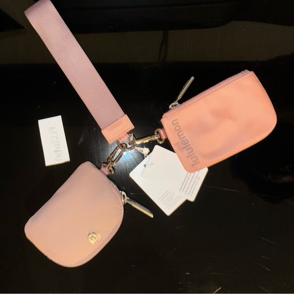 Lululemon Dual Pouch Wristlet- Pink Pastel/Twilight Rose - Picture 3 of 7